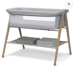 Bassinet Grey Bed Side Delta Children Brand New