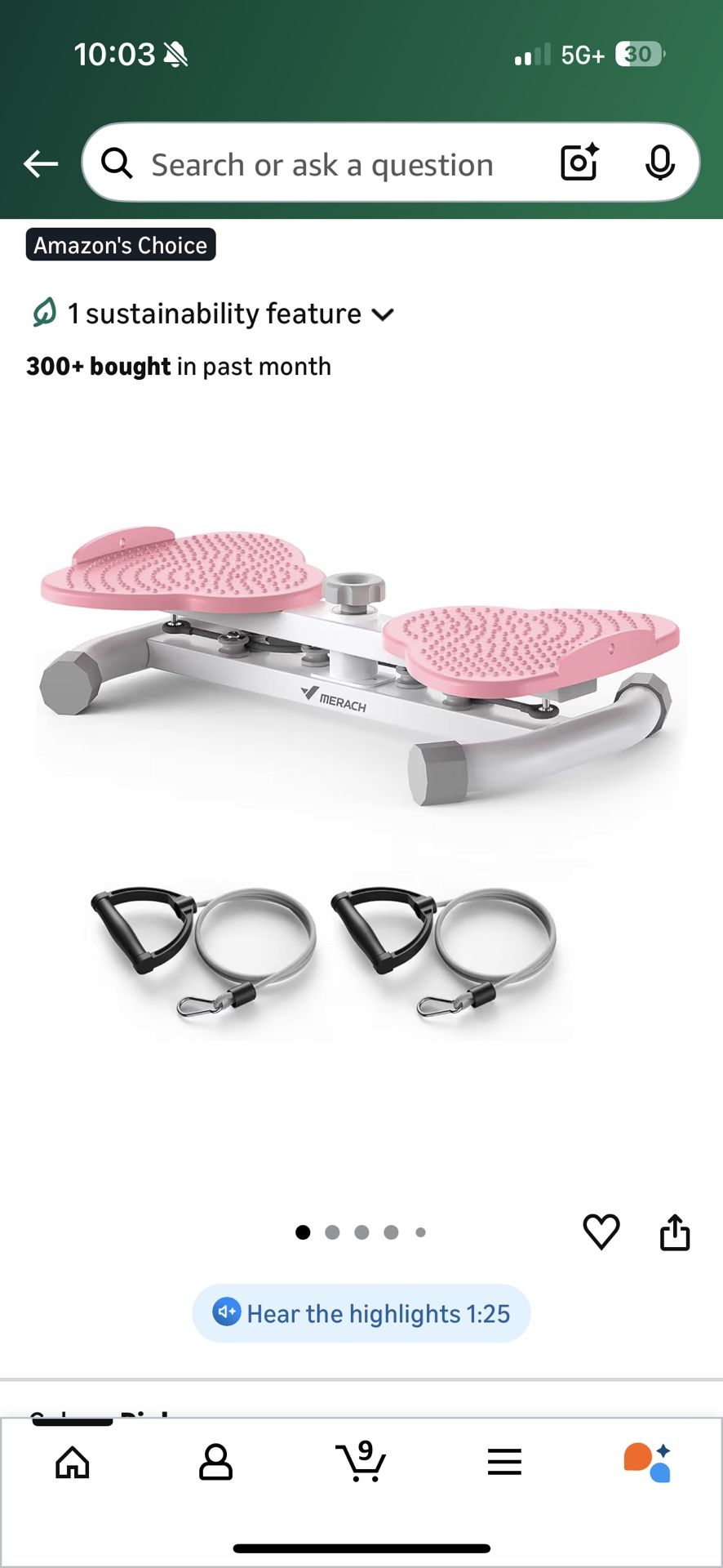 New Waist Twister Abs Workout Machine Pink 