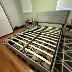 Queen Sizes Bed Frame + Mattress (Mattress Free But Must Go With Bed frame)
