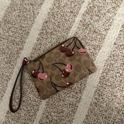 Coach Cherry Wristlet