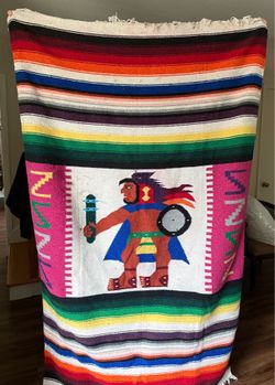 Colorful Mexican blanket