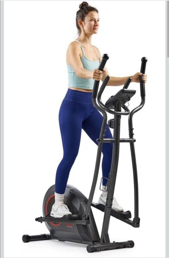 Sunny Health & Fitness 2-in-1 Smart Upright Elliptical