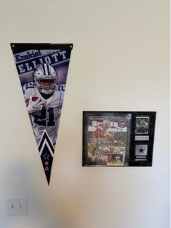 Dallas Cowboys Ezekiel Elliott Wall Art Decor Bundle