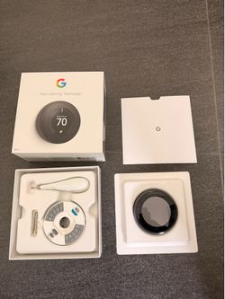 Nest Learning Thermostat - Black - 3rd Generation
