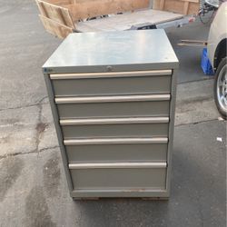 LISTA USA MADE industrial Toolbox /filing Cabinet 5 Drawer Blue Steel Heavy Duity Modular Storage Cabinet/ Tool Box