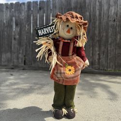 Cute Fall Harvest Scarecrow Decoration