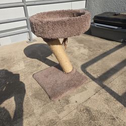 Gently Used 20" Cat Perch Post W/toy