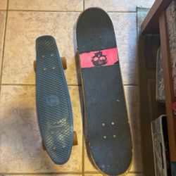 Skateboard And Free Pennyboard
