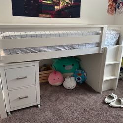 Twin Size Lofted Bed