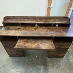 Bestier Desk with Power Outlets. - Gorgeous Condition
