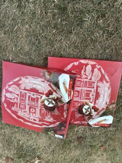 Retired! Mikasa Winter Wonderland 15” Glass Hostess Platter