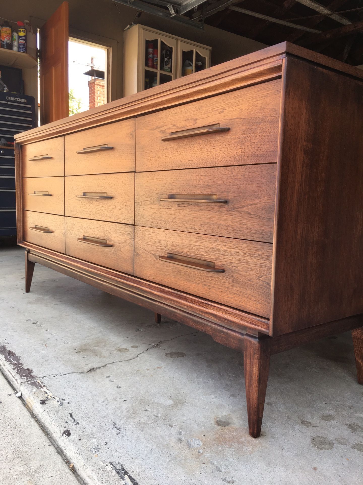 Mid century Bassett dresser "impact collection"