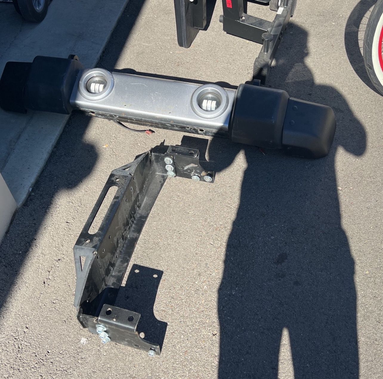 Jeep Wrangler bumper With Stubby End Caps, with winch plate
