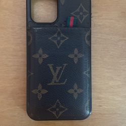 Louis Vuitton iPhone 12 Phone Case/Wallet