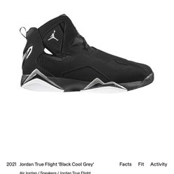 Jordan True Flight- Black Cool Grey- Size 9