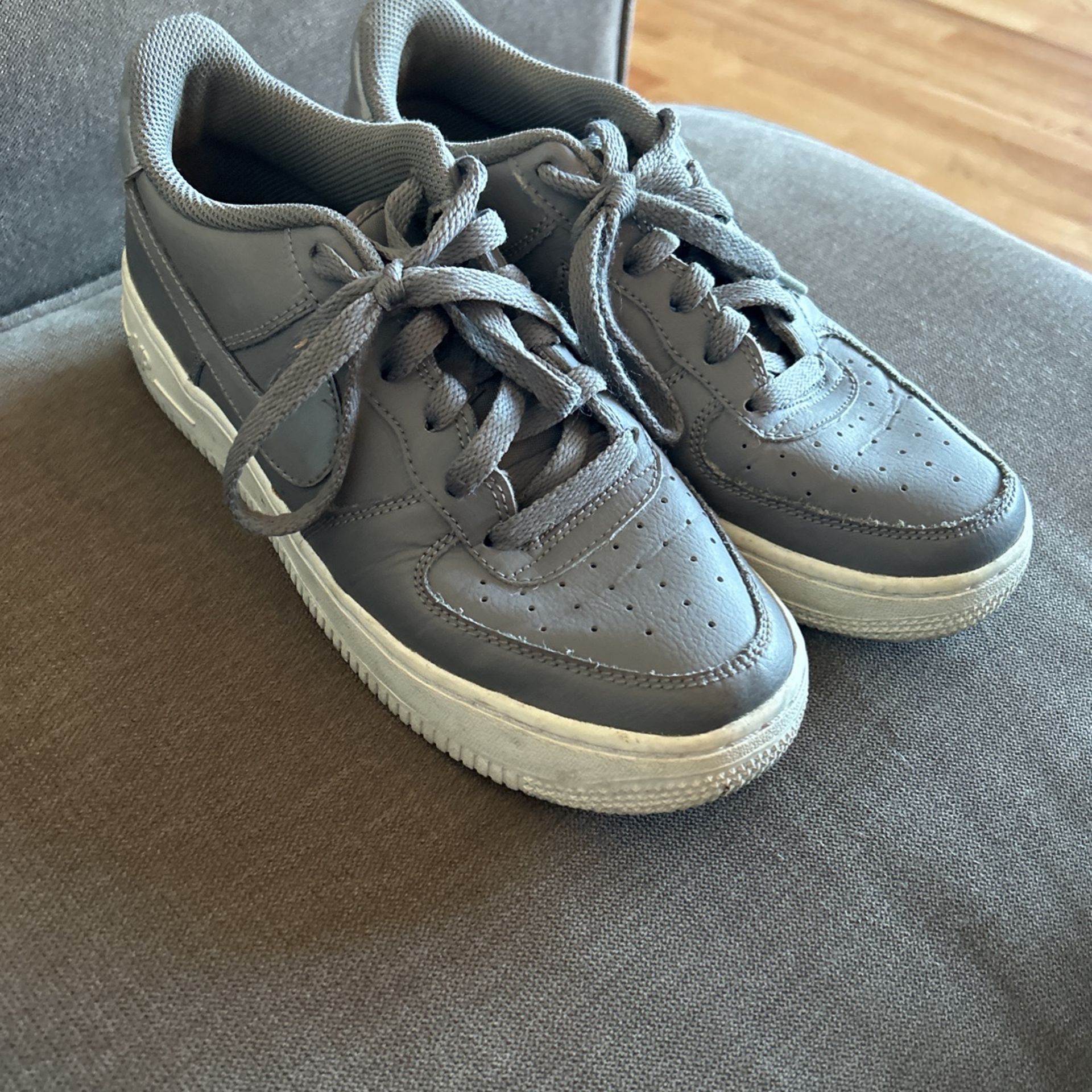 Grey Nike Air Force Shoes