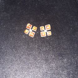 Sterling Silver Amber Earrings 