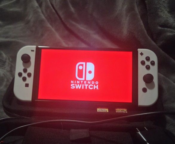 Nintendo Switch OLED With Case And Games