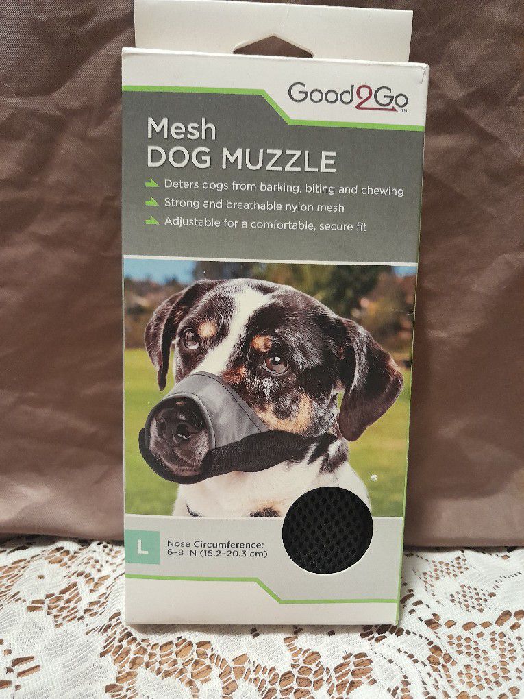 NIB Mesh Dog Muzzle Size Large 