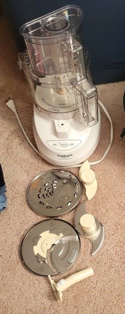 Cuisinart White Food Processor with Discs and Attachments Prep 7.