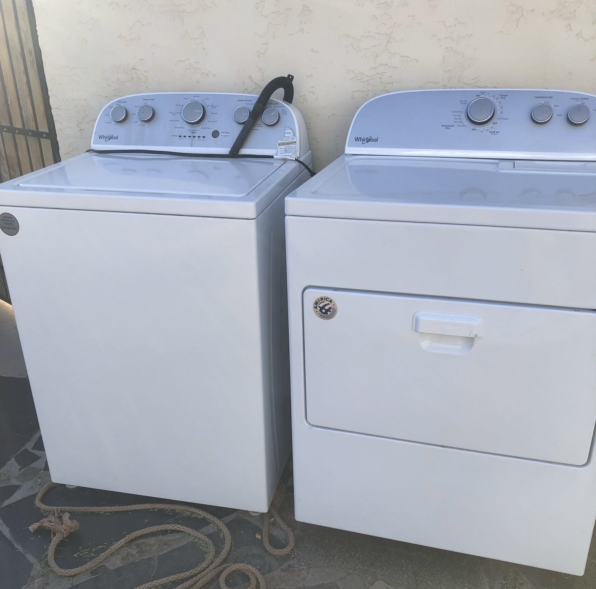Washer and Dryer