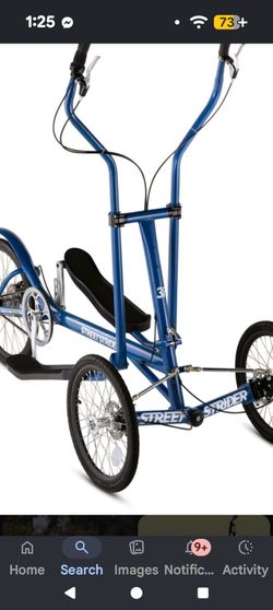 Street strider bicycle with indoor training attachment and pads