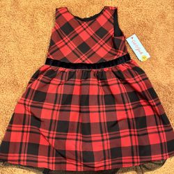 NEW Target girls holiday red black dress