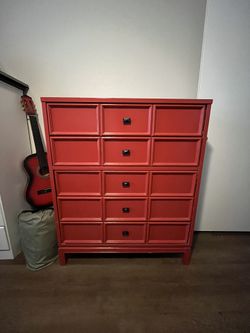 Red Dresser