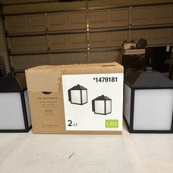 Two Led Outdoor Wall Lighting Fixtures