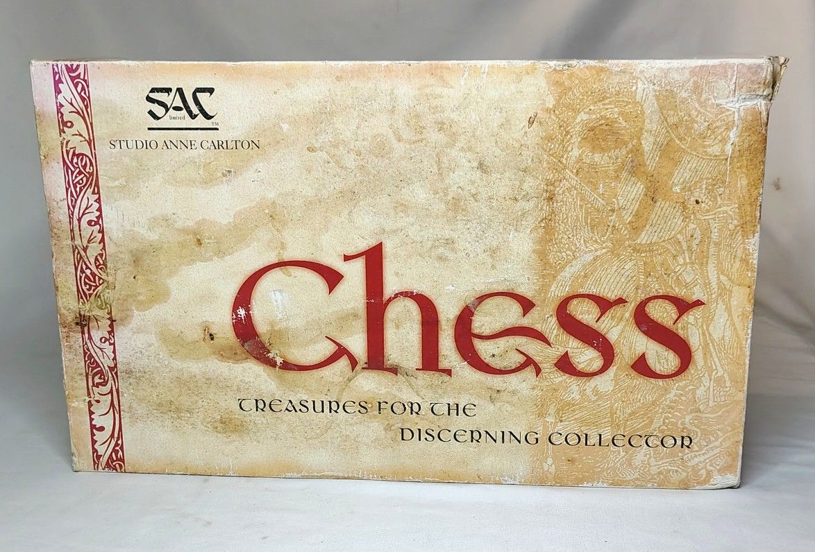 Greek Gods of Mythology Studio Ann Carlton (SAC) Chess Piece Set w/ Box