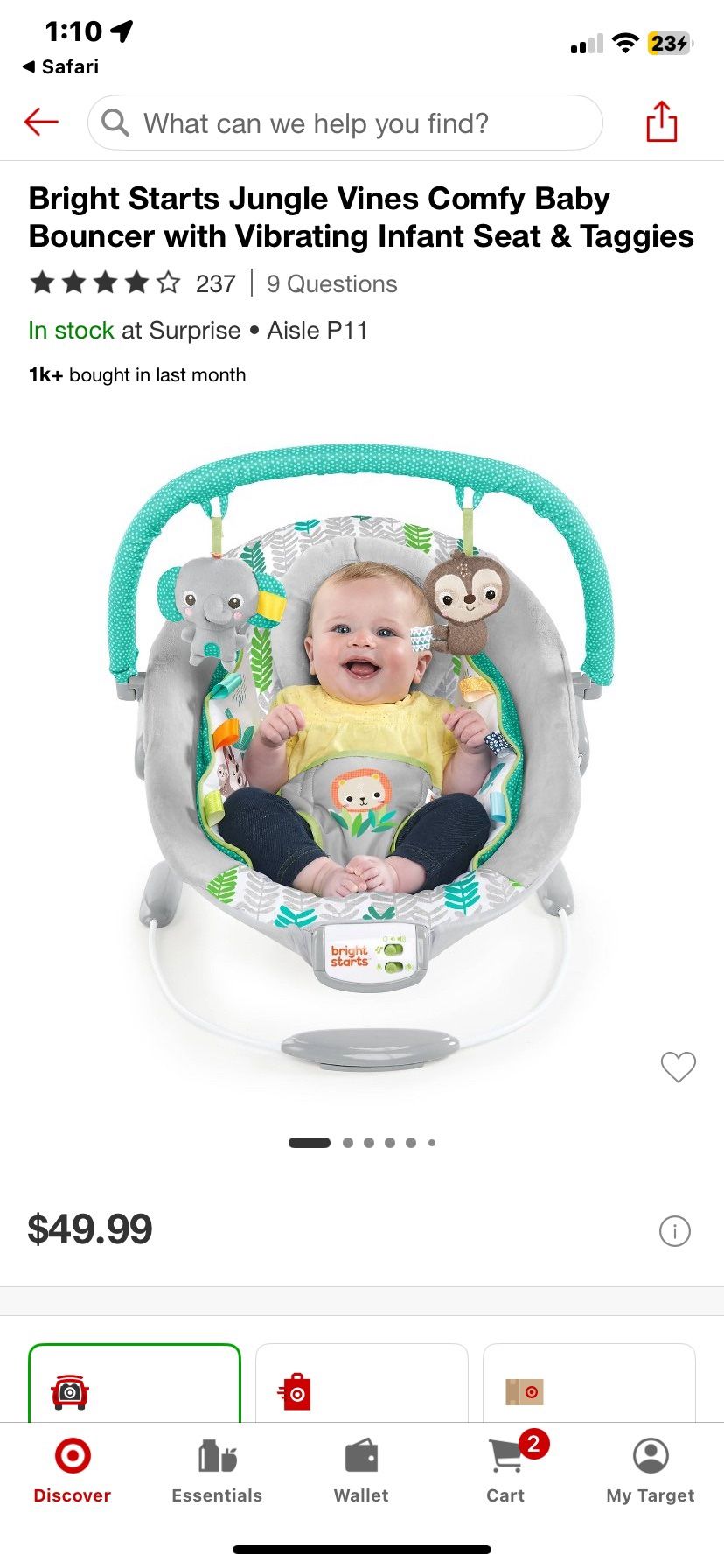 Baby Bouncer/ With Vibration And Bathtub 