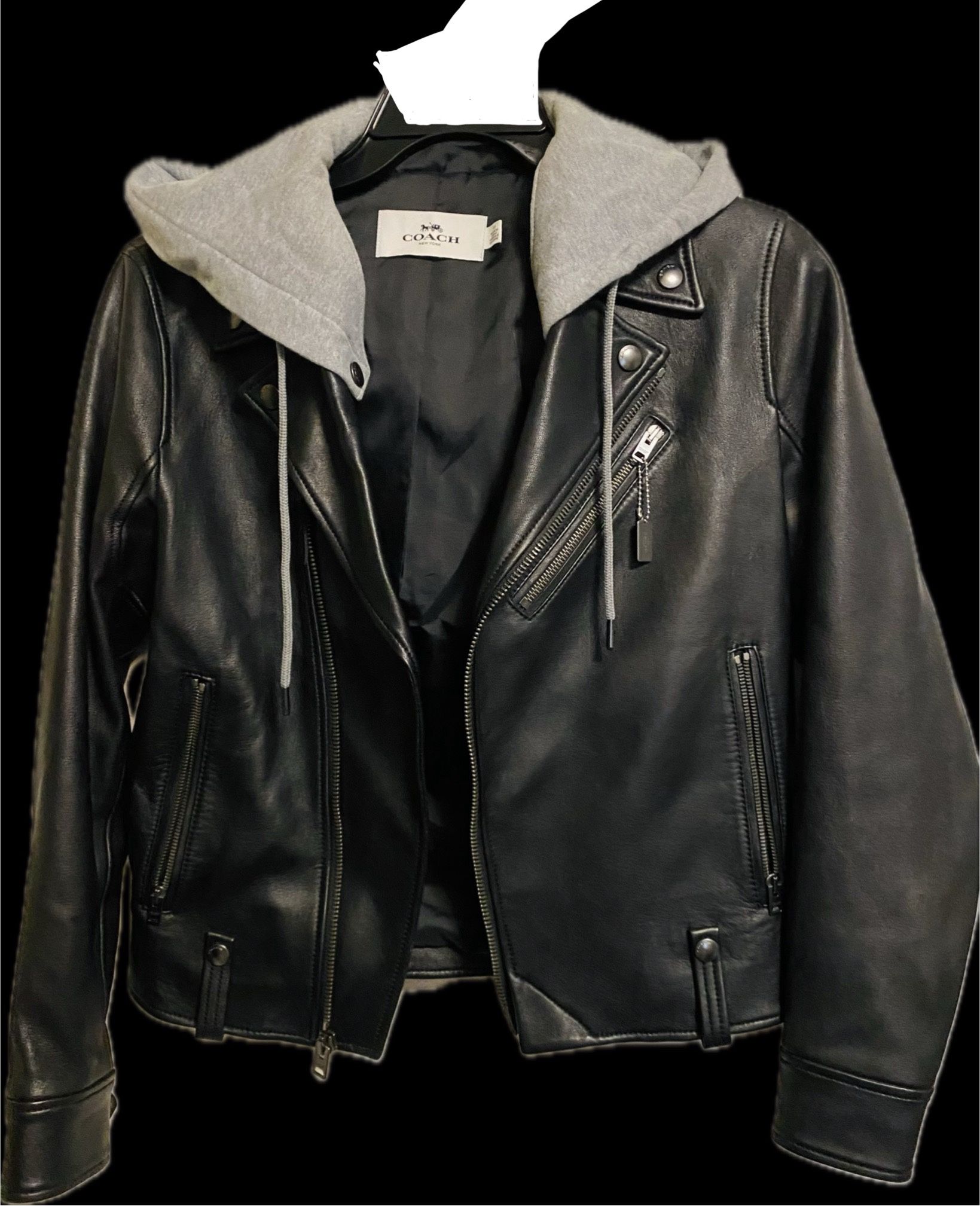 AUTHENTIC** MOTO COACH LEATHER JACKET
