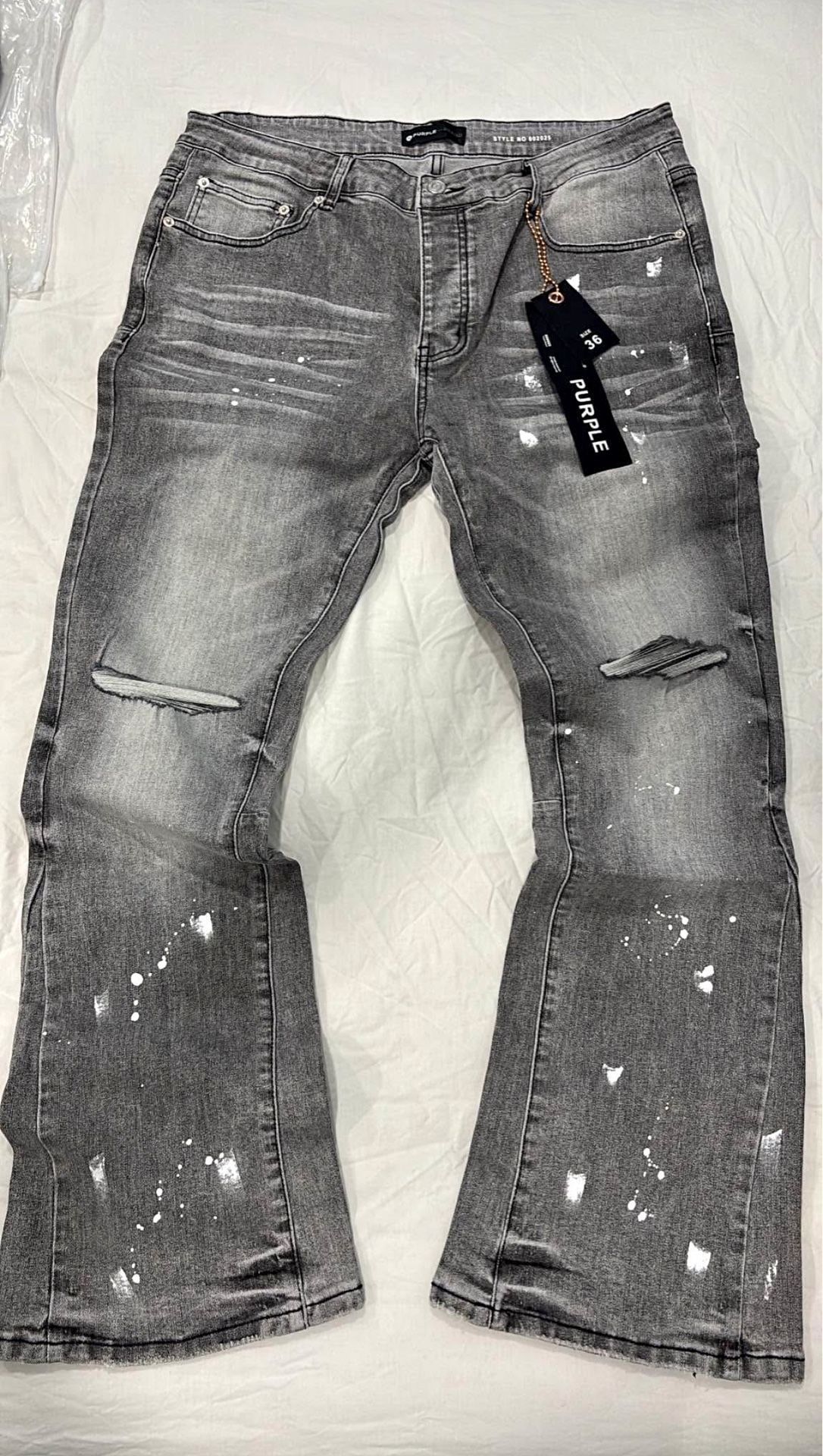 Purple Flared Jeans