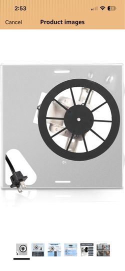678-G/2678F-A Fan Compatible with Nutone 763 763N,Compatible with Broan 679-E/2679F-A 679FL-C N679-C 679L, 2.0 Sone,S3,8" x8-1/4 (50 CFM)