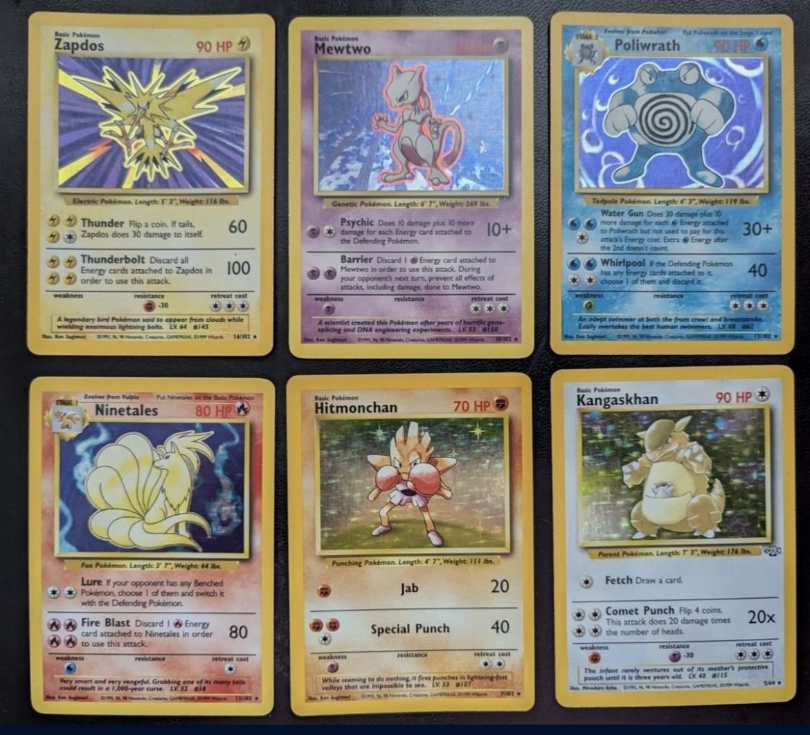 Vintage Pokemon Trading Cards