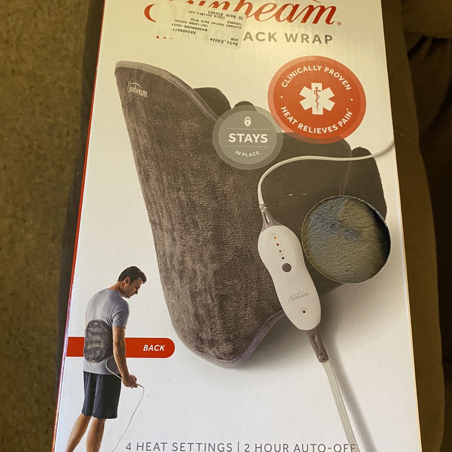 Sunbeam Heated Back Wrap for Sale in Wolcott, CT - OfferUp