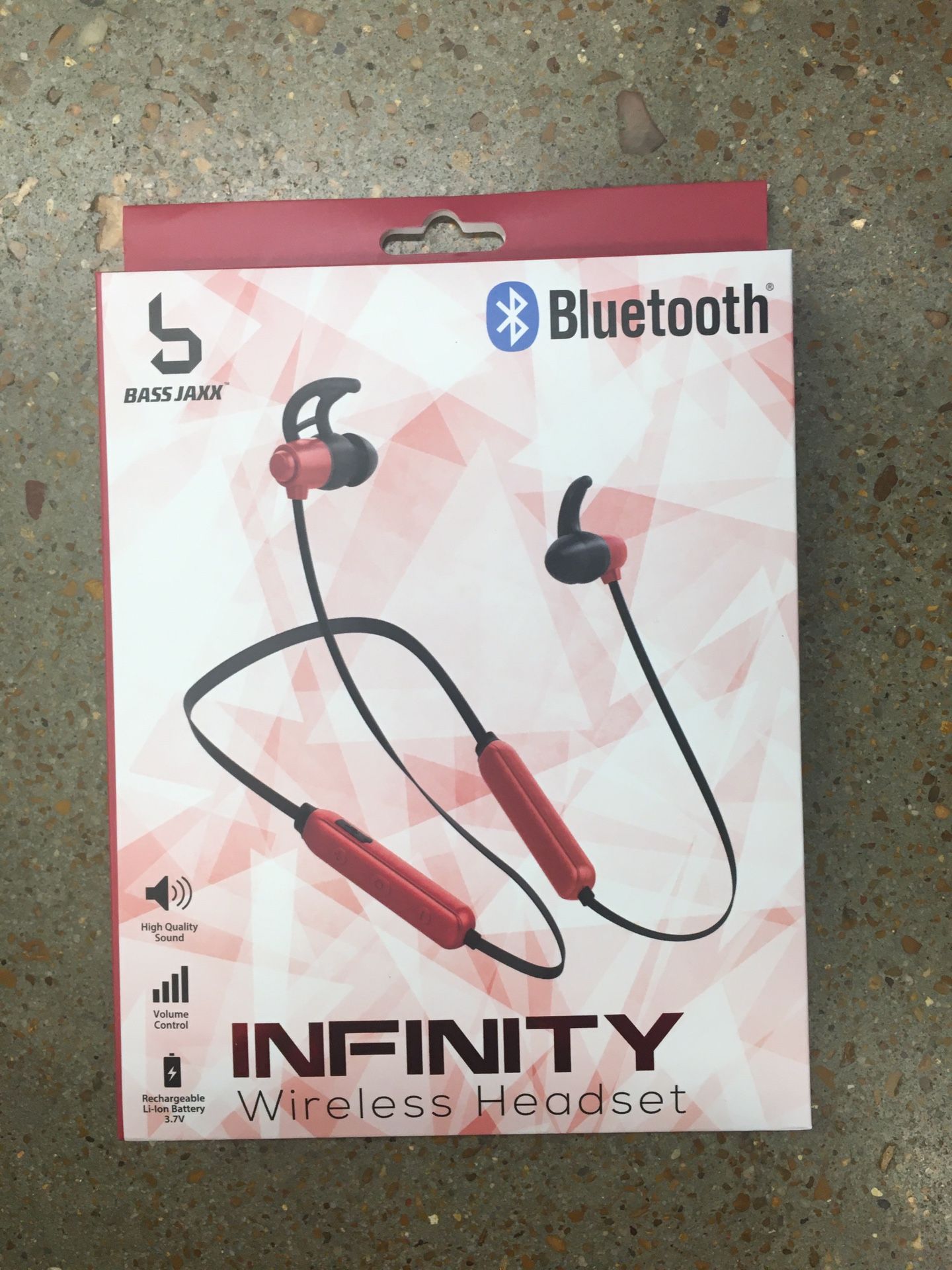 NWT Bluetooth wireless headset red