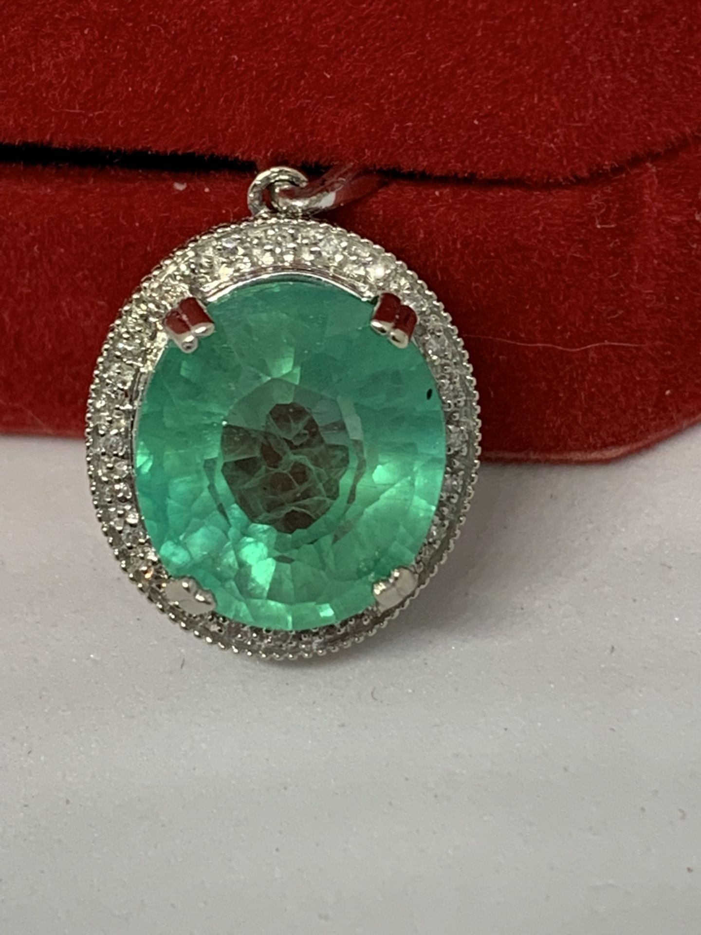 Green Sapphire Pendant