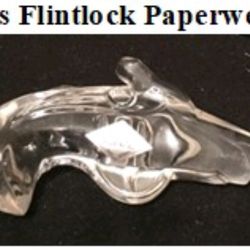 Glass Flintlock Paperweight by Jonal