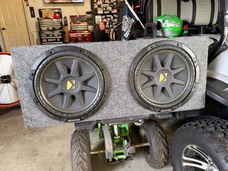 12” Kicker subwoofers in box