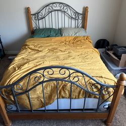 Queen Bedframe and Box Spring 