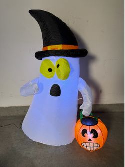 Halloween Inflatable Ghost with Candy Bowl 3.5ft (New)