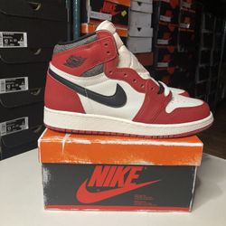 AIR JORDAN 1 RETRO HIGH OG (GS For Chicago Lost And Found ) [  5.5Y  ]