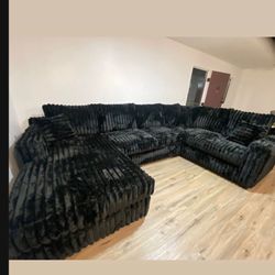 Brand New Super Plush Corduroy Sectional Set 