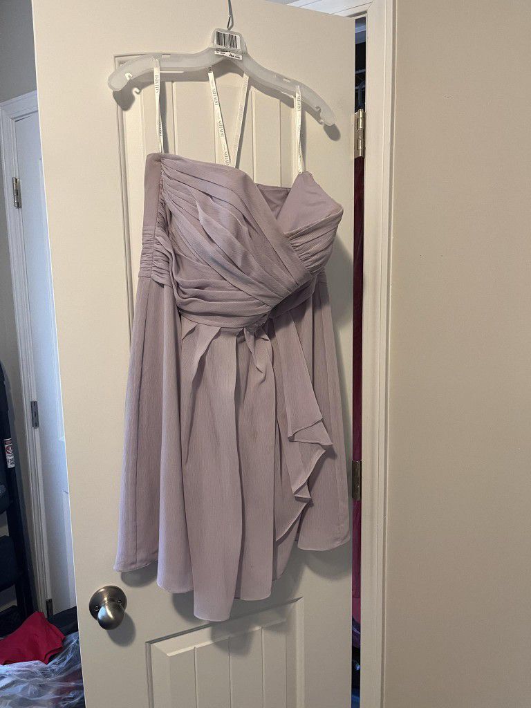 Knee Length Formal Dress - Lilac - Size 16