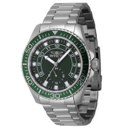 Invicta Pro Diver Command Men’s Watch (47126) – 44mm Steel | Green Dial