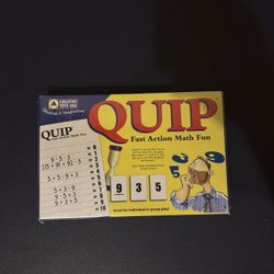 QUIP Fast Action Math Fun Game Creative Toys USA 2005 Educational Ages 8+