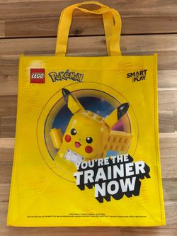 LEGO Pokemon Smart Play Pikachu Reusable Tote Bag