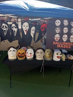 Last Minute Halloween Masks / Mascaras - WILL DELIVER!! LED ENCIENDEN / LATEX / PLASTIC MASK STYLES