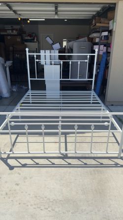 Queen size bed frame new just assembled
